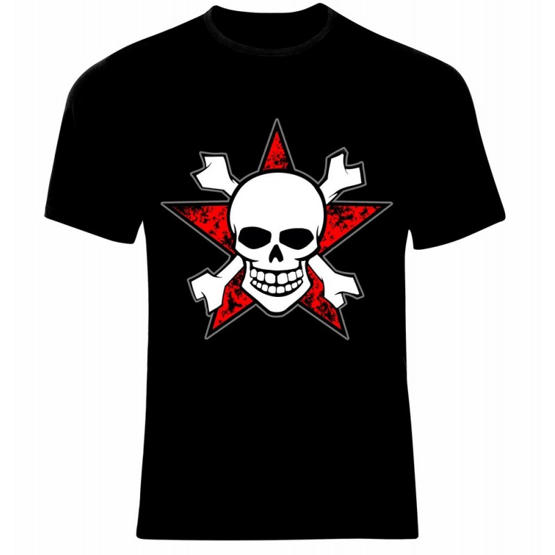 Тениска с Череп - Skull Bones and Star - 500084 Тениска с Череп - Skull Bones and Star - 500084